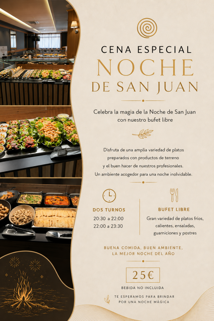 🔥✨ CENA ESPECIAL DE SAN JUAN | BUFET LIBRE ✨🔥